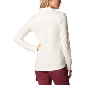 Prana NWOT cream Besha wool blend long sleeve casual blouse